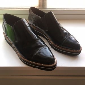 Vince Alona black slip on platform creepers